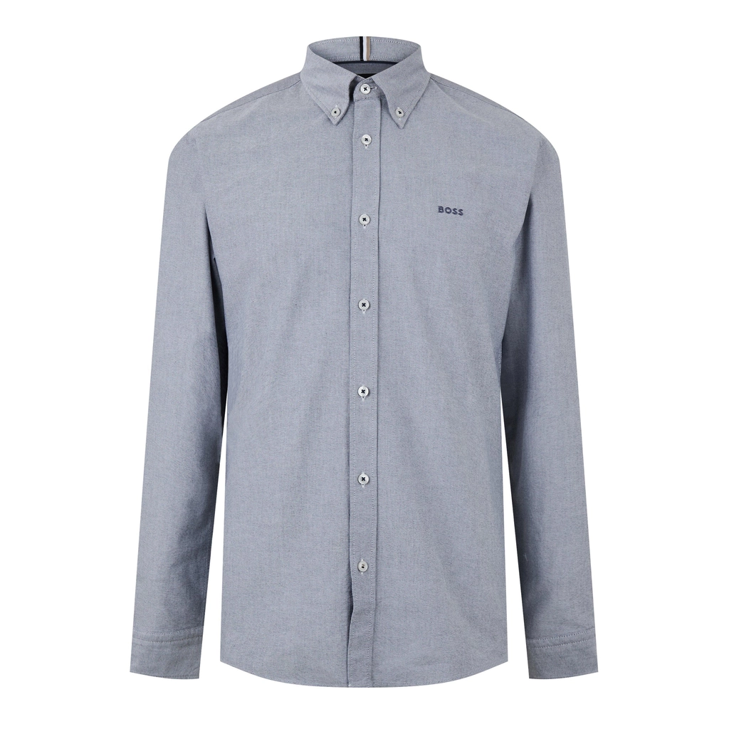 Hugo Boss H-Roan-Bd-E-C1-243 10261879 01 Plain Shirt Mens - Navy